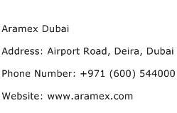 aramex hotline number dubai